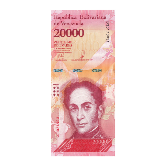 20000 Bolivares Venezuela unc condition