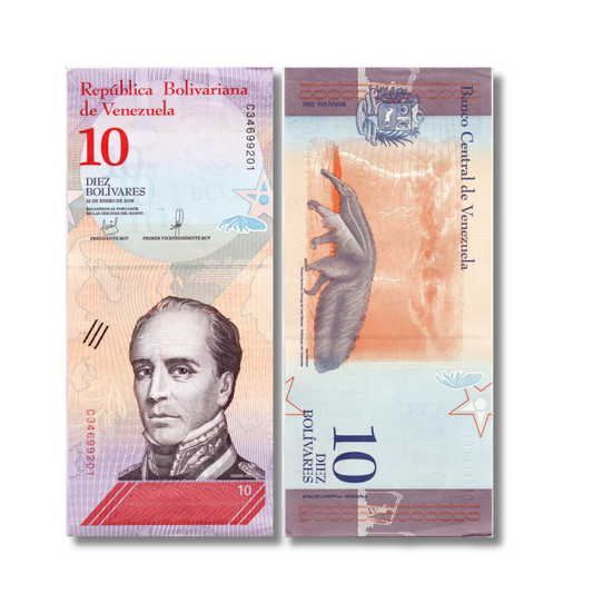 10 Diez Venezuela unc condition