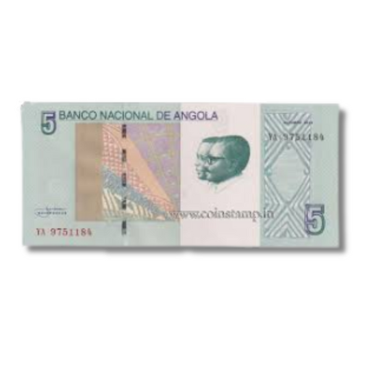 5 Banco Angola unc condition