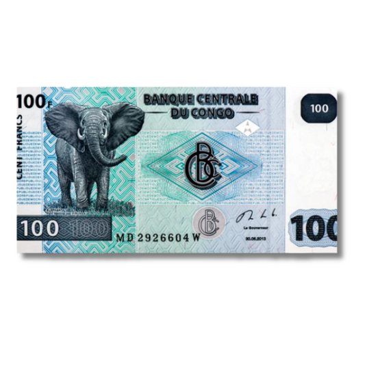 100 DU Congo unc condition