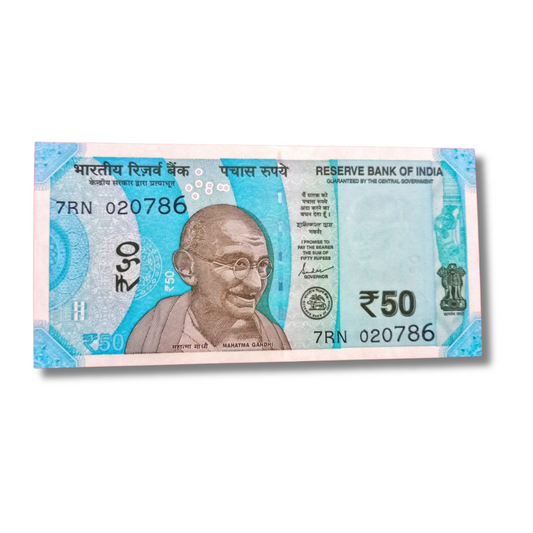 Rs 50 New Note 020786 | Birthday Date & Holy 786 Ending | Governor Shaktikanta Das | UNC Condition