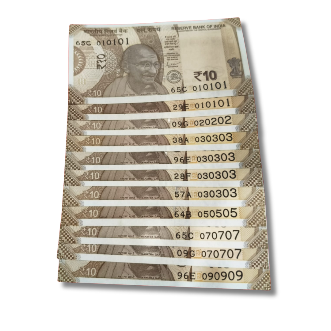 ₹10 Fancy DOB & Tripling Number Notes | Date of Birth Series
