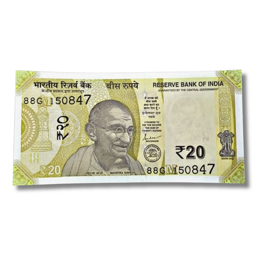 Rs 20 New 15.08.47 Independence Day 15 August 1947  Governor Shakti Kant Das Excellent Condition