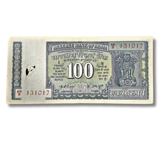 Rs 100 Big Birthday Note 13.10.17 Rare Governor Kr Puri Excellent Condition
