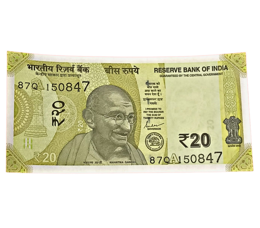 Rs 20 New 15.08.47 Independence Day 15 August 1947 Governor Shakti Kant Das Excellent Condition