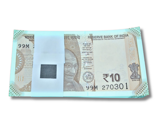 ₹10 Birthday & Anniversary Note Packet – 27.03.2001 | Prefix 99M | Excellent UNC | Shaktikanta Das