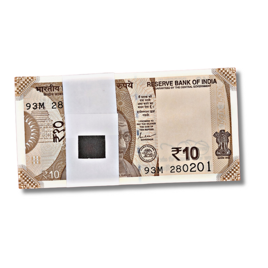 ₹10 Gandhi Birthday Note Packet – Prefix 93M | Serial 280201