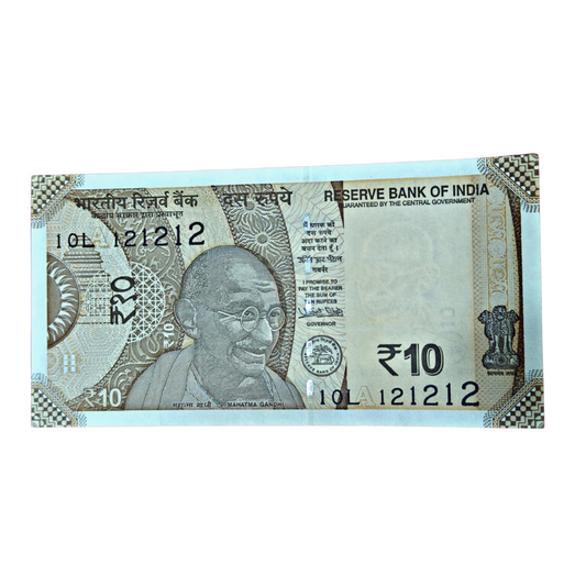 Rs 10 New Birthday 12.12.12 Plus Tripling Governor Urjit Patel Excellent Condition
