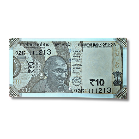 Rs 10 New Birthday And Ladder111213 Governor Shakti Kant Das Excellent Condition