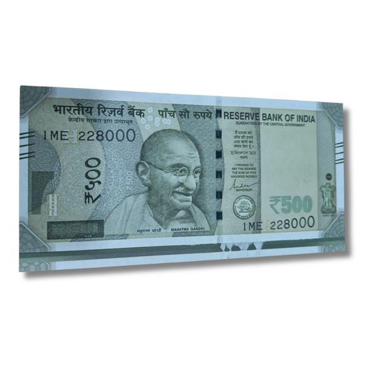 Rs 500 extra border error  down side governor shaktikant das unc condition