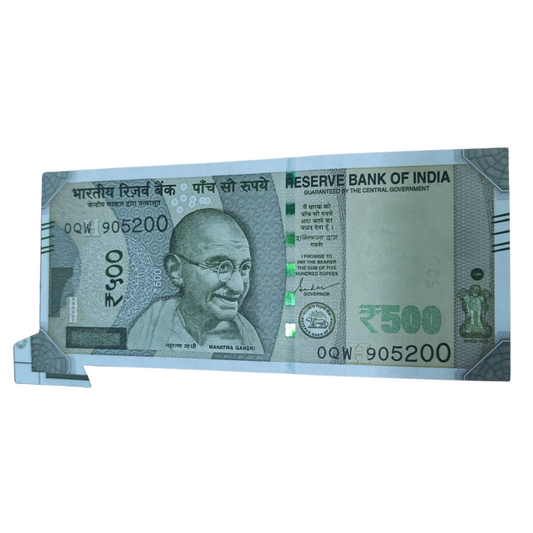 Rs 500 New 905200 Extra Paper Error Governor Shaktikant Das UNC Condition