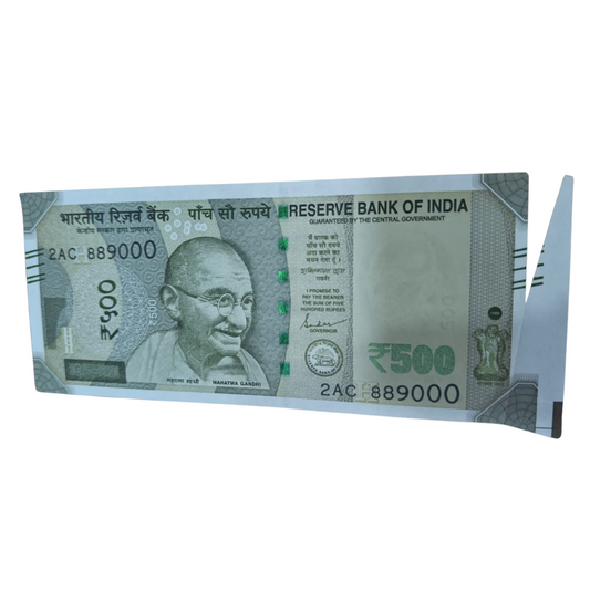 Rs 500 New 889000 Right Hand Side Extra Paper Error 889000 Governor Shaktikant Das Unc Condition