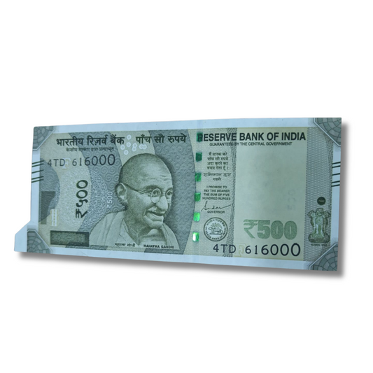 Rs 500 new 616000 extra paper error governor shaktikant das unc condition