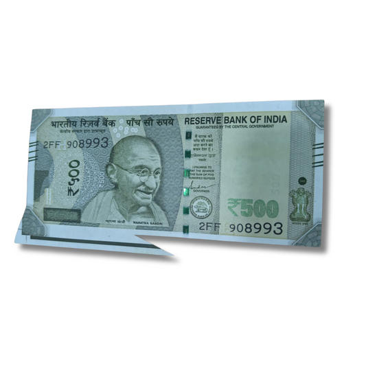 Rs 500 New 908993 Airplane Type Error Governor Shaktikant Das UNC Condition