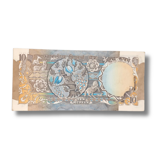 Rs 10 Old Note Peacock Bundle R.N Malhotra 100 Notes