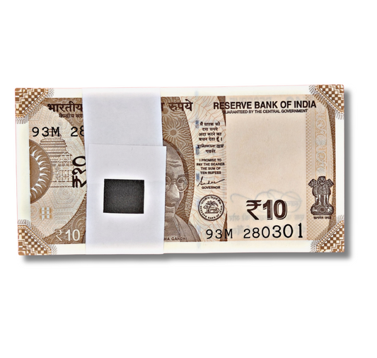 ₹10 Gandhi Birthday Note Packet – Prefix 93M | Serial 280301