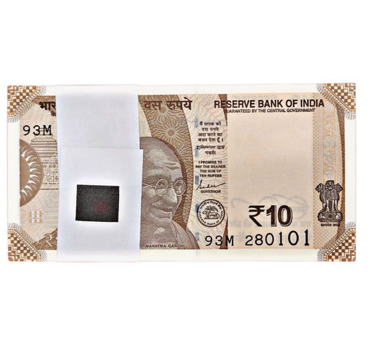 ₹10 Birthday Serial Note Packet – Prefix 93M | Serial 280101 | 28 January 2001