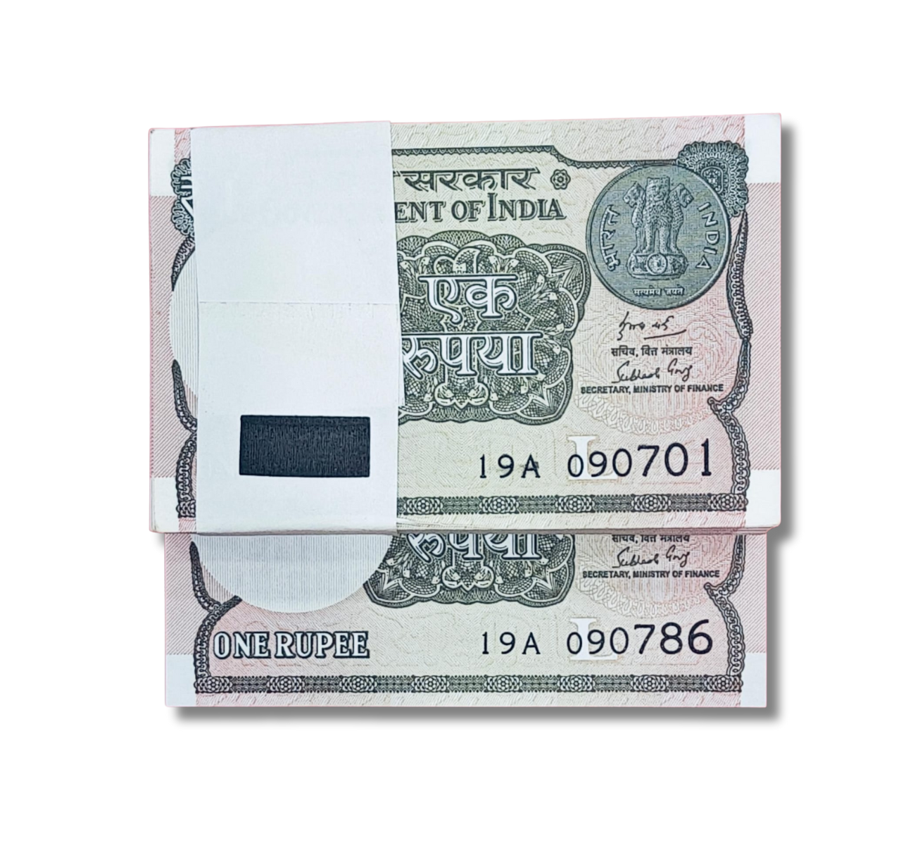 ₹1 Birthday Note Packet – Prefix 19A | Serial 090701 | 786 Bismillah Note Included | UNC