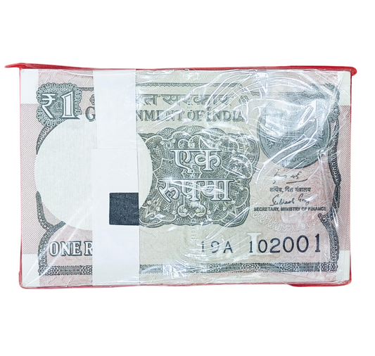 Rs 1 Serial Super Birthday Packet 19A 102001 As 19.10.2001 Finance Secretary Subhash Garg Excellent Condition