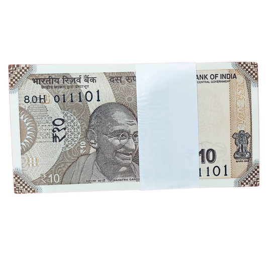 Rs 10 serial birthday packet 01.11.01 governor shakti kant das excellent condition