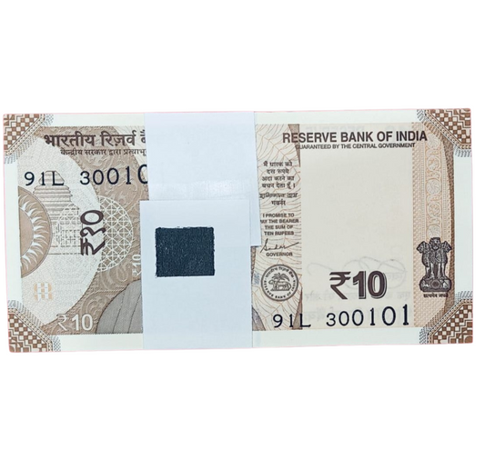 Rs 10 serial birthday packet 30.01.01  governor shakti kant das excellent condition