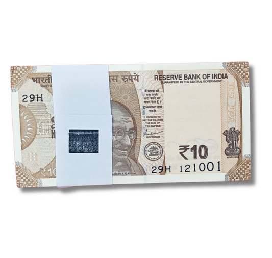 Rs 10 serial birthday packet 12.10.01  governor shakti kant das excellent condition