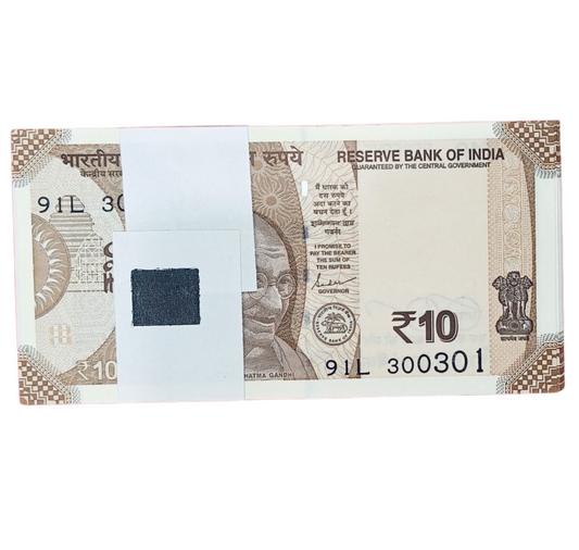 Rs 10 serial birthday packet 30.03.01 governor shakti kant das excellent condition