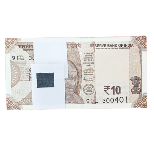 Rs 10 serial birthday packet 30.04.01  number governor shakti kant das excellent condition