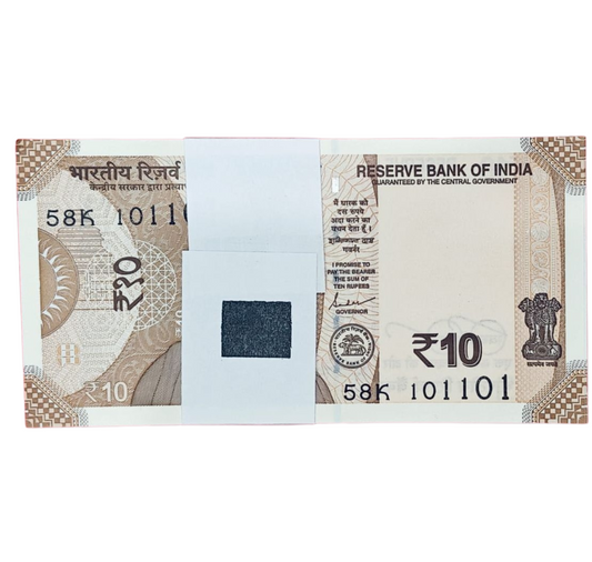 Rs 10 serial birthday packet 10.11.01  number governor shakti kant das excellent condition