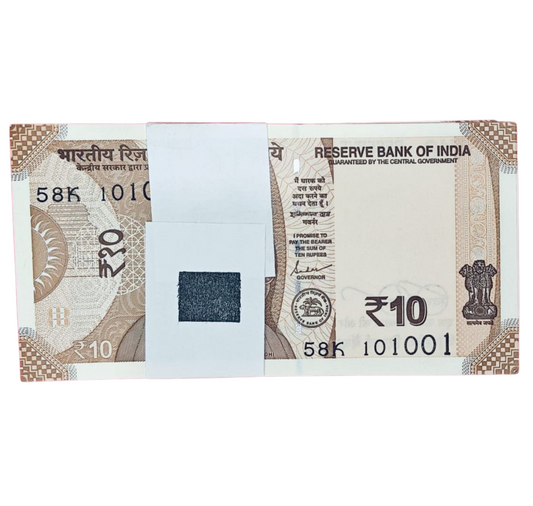 Rs 10 serial birthday packet 10.10.01 with 101010 number governor shakti kant das excellent condition