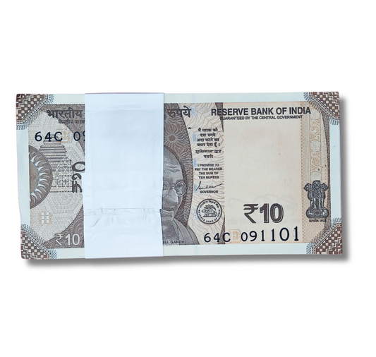 Rs 10 serial birthday packet 091101 november 9 governor shakti kant das excellent condition