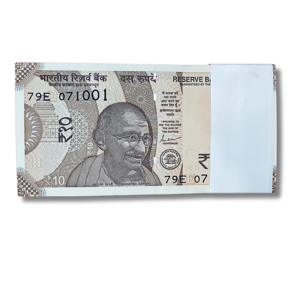 Rs 10 serial birthday packet 071001 October 7 governor shakti kant das excellent condition