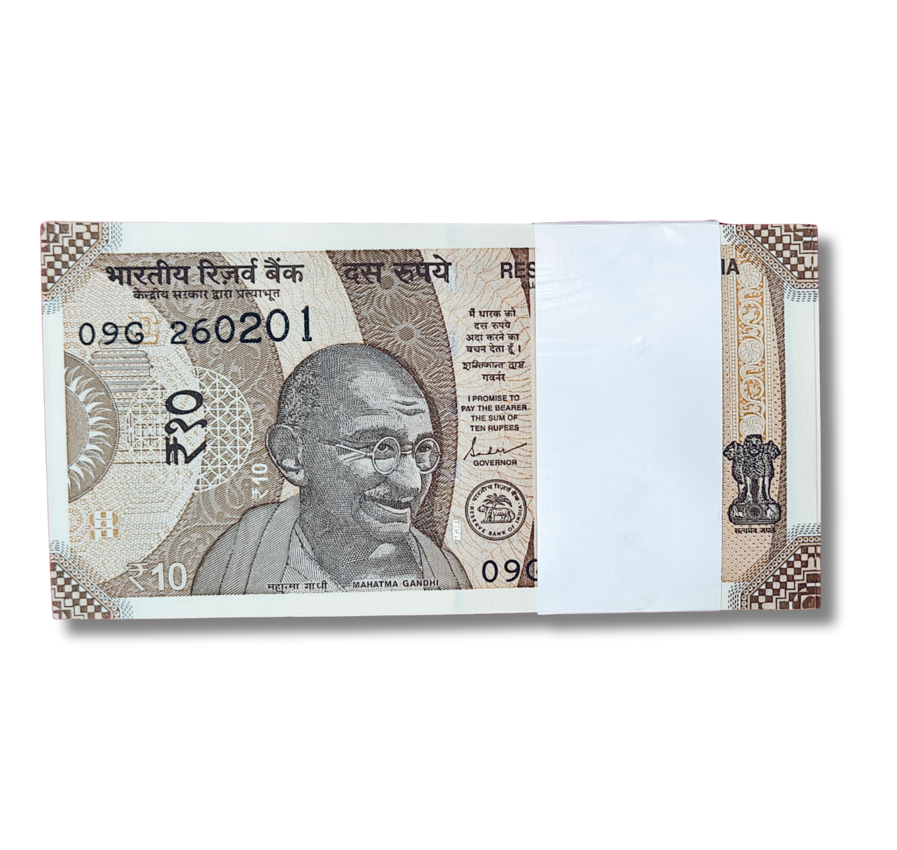 Rs 10 serial birthday packet 260201 February 26 governor shakti kant das excellent condition