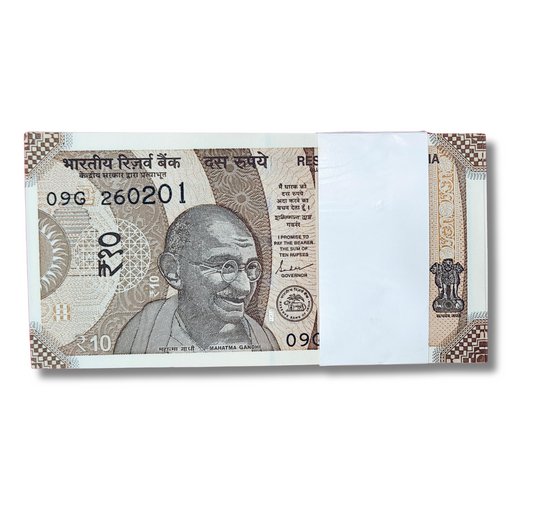 Rs 10 serial birthday packet 260201 February 26 governor shakti kant das excellent condition