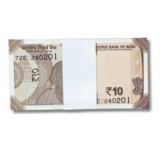 Rs 10 serial birthday packet 240201 february 24 governor shakti kant das excellent condition