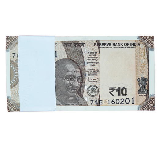 Rs 10 serial birthday packet 160201 february 16 governor shakti kant das excellent condition