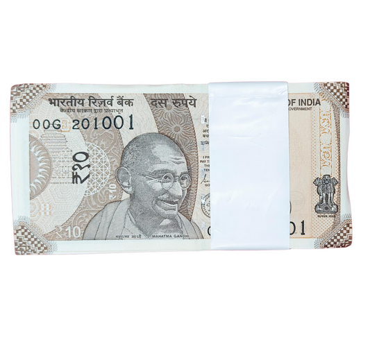 Rs 10 serial birthday packet 201001 October 20 governor shakti kant das excellent condition