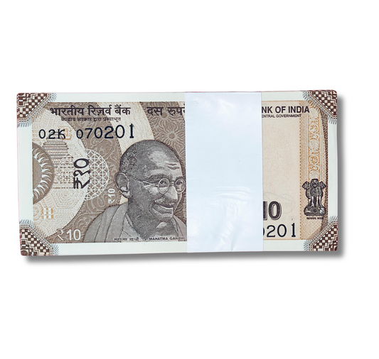 Rs 10 serial birthday packet 070201 february 7 governor shakti kant das excellent condition