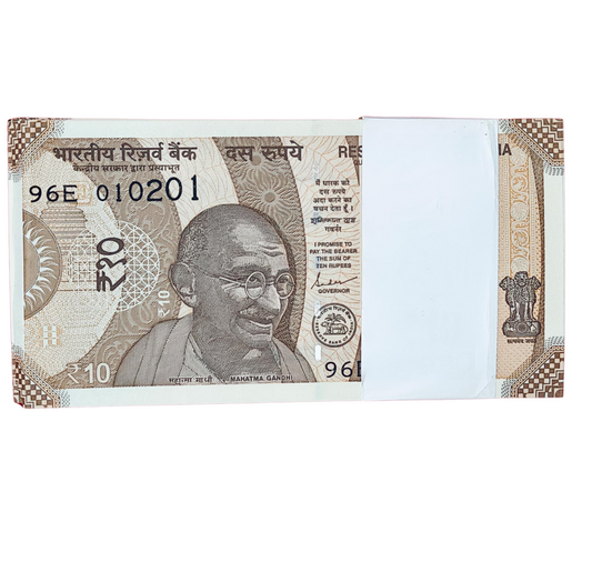 Rs 10 serial birthday packet 010201 february 1 governor shakti kant das excellent condition