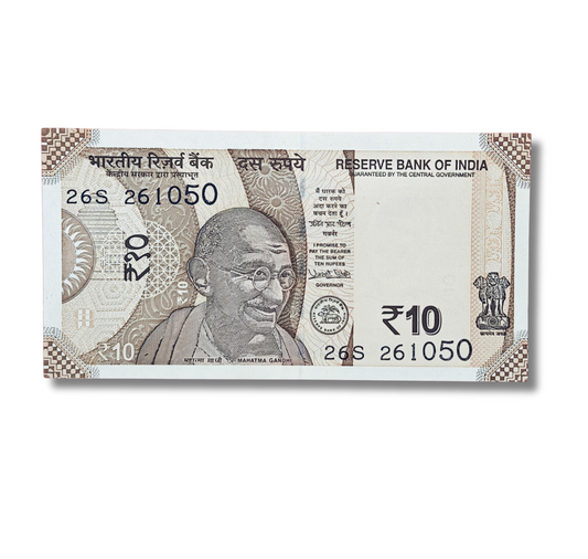 Rs 10 new 261050 October 26 governor urjit patel excellent condition