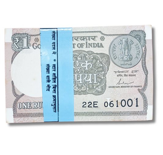 Rs 1 serial birthday packet 061001 finance secretary saktikant das excellent condition