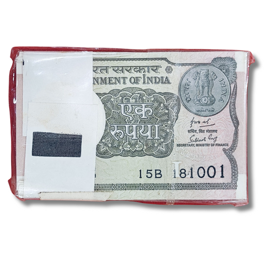 Rs 1 serial birthday packet 181001 finance secretary subhash garg excellent condition