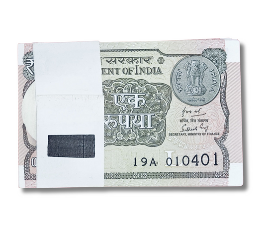 Rs 1 serial birthday packet 010401 finance secretary subhash garg excellent condition