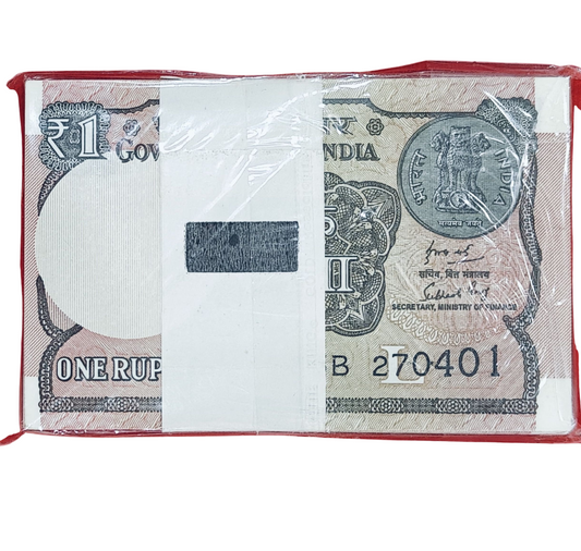 Rs 1 serial birthday packet 270401 finance secretary subhash garg excellent condition