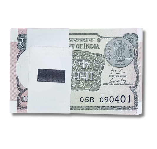 Rs 1 Serial Birthday Packet 090401 Finance Secretary Subhash Garg Excellent Condition