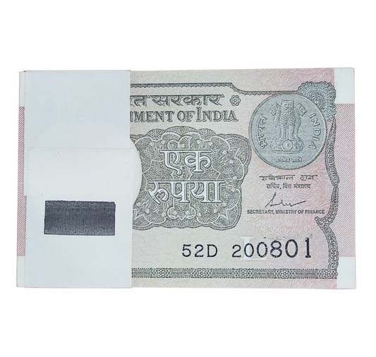 Rs 1 serial birthday packet 200801 unc condition