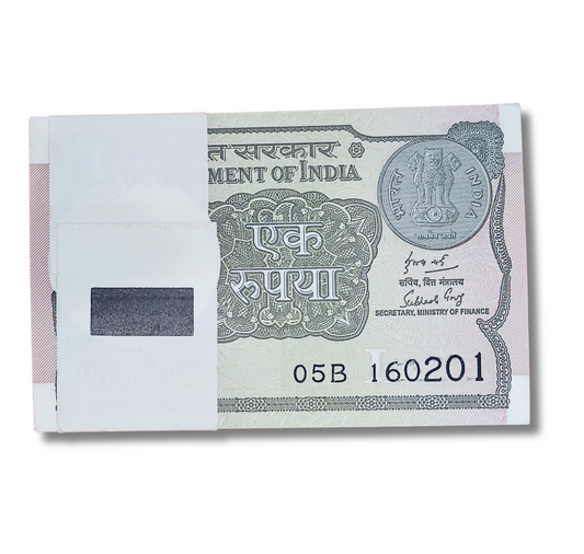 Rs 1 serial birthday packet 160201 gem unc condition