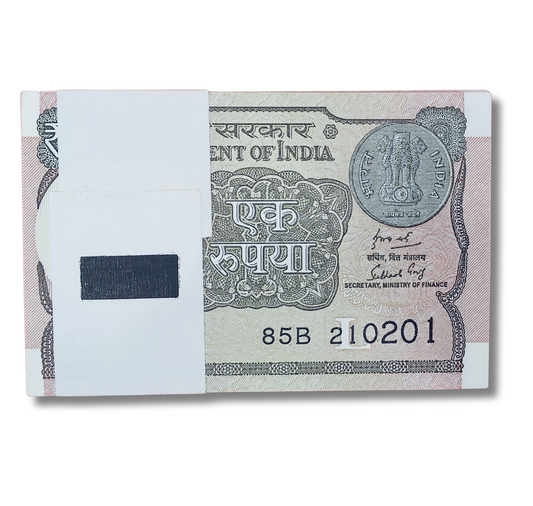 Rs 1 serial birthday packet 210201 unc condition