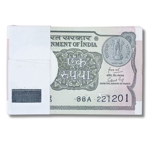 Rs 1 serial birthday packet 221201  gem unc condition