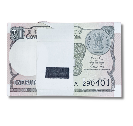 Rs 1 serial birthday packet 290401 gem unc condition